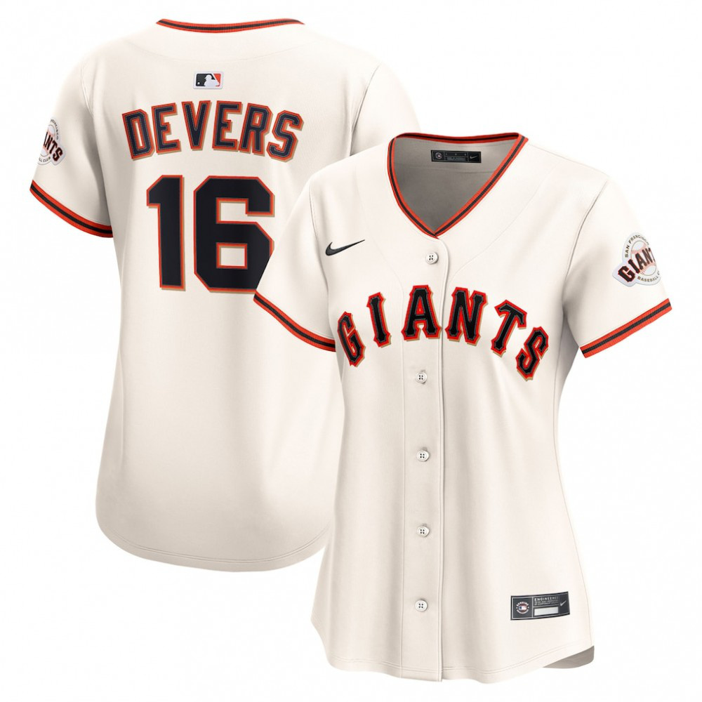 Rafael Devers San Francisco Giants Women's Home Limited Player Jersey - Cream-Pro Kit Vault | Brand New 26/27 Sports Jerseys